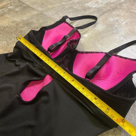 marilyn monroe size small black and pink y2k babydoll cami dress bra top - Picture 4 of 6
